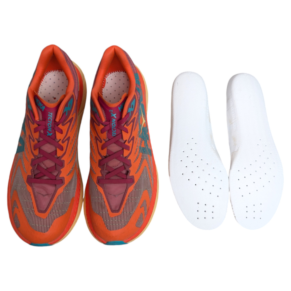 HOKA ONE ONE Tecton X 2 Cherries Jubilee Flame Trail Race Sneaker Womens 10.5B - Picture 10 of 12